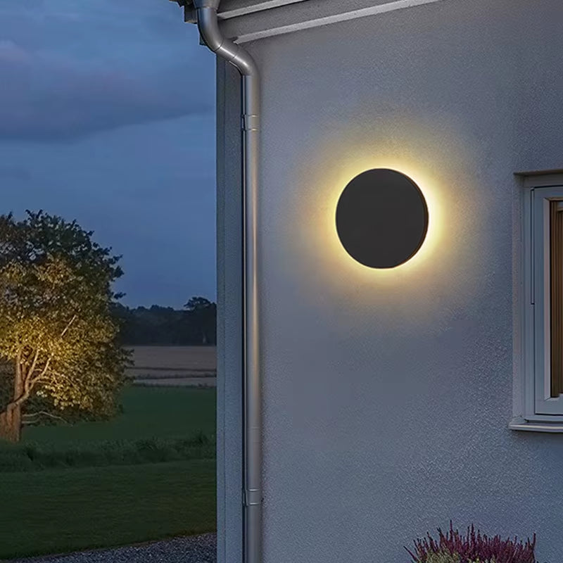 Modern IP65 Waterproof Outdoor LED Wall Lamp Aluminum round Squar Wall Light Garden Porch Sconce Light 96V 220V Sconce Luminaire